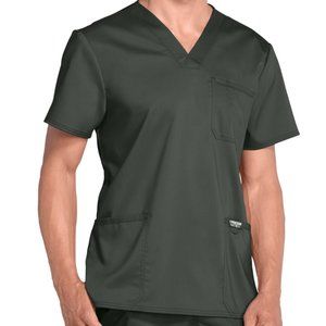 Cherokee Workwear Revolution Men's 3 Pocket V-Neck Scrub Top